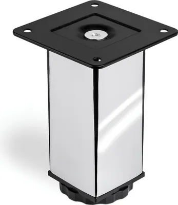 Produktbild von Möbelfuß Schrankfuß Sockelfuß Stützfuß verchromt/Höhe: 100 mm verstellbar SO-TECH