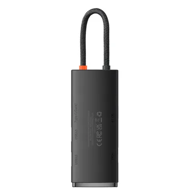 Obrázok produktu pre Baseus WKQX050001, USB Typ-C, HDMI, USB 3.2 Gen 1 (3.1 Gen 1) Type-A, USB Typ-C, Microsd (transflash), SD, 5000 Mbit/s, 2160p, Čierna