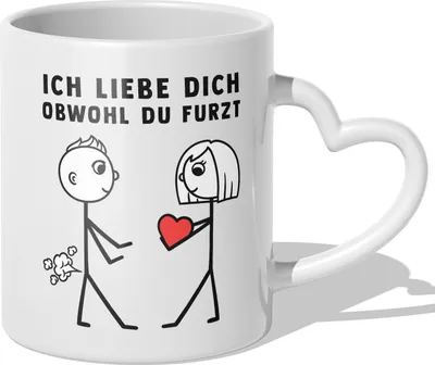 Produktbild von 22Feels Männer Jahrestag Geschenk Tasse Ich Liebe Dich Obwohl Weihnachten Hochzeitstag Ehemann Valentinstag Freund Kaffeetasse Ihn Geburtstag Paar Liebe (Herzhenkel Weiss)