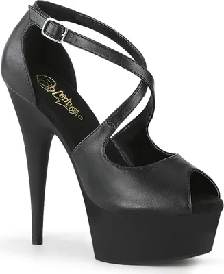 Produktbild von DELIGHT-621 Damen Sandale von Pleaser, Schwarz EU 35, US 5
