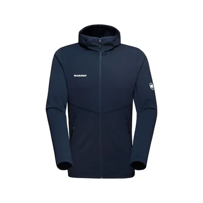 Dunkelblaue Aconcagua Light ML Kapuzenjacke für Herren von Mammut; ideal als Midlayer.