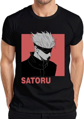Immagine prodotto di SATORU GOJO Jujutsu Kaisen Anime Estetica Fan Regalo Benda Uomo Maglietta, Nero, L