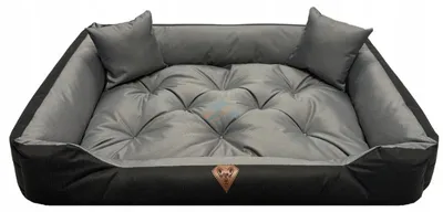 Produktbild von Dogs4Life BASIC Hundesofa 115x95cm Wasserabweisend Grau-Schwarz