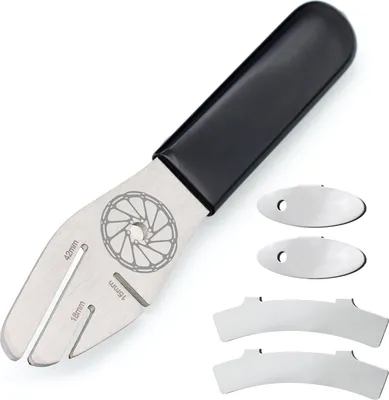 Produktbild von Fahrrad Rotor Truing Gabel Bremsenschlüssel mit Scheibenbremsbelägen Rotor Ausrichtungswerkzeug Set