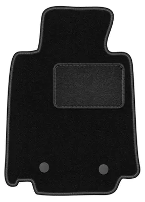 Productafbeelding van Velours bestuurdersmat voor Nissan 370Z 2009-2020 (coupé) – zwart, op maat – Wielganizator LUX