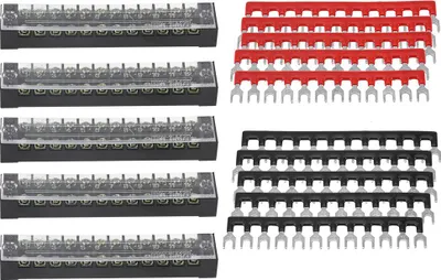 Produktbild von Schraubenklemmenblock, 5 -pcs -Drahtverteilungsblock für Maschinen