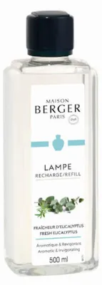 Obrázek produktu pro Maison Berger Paris 115319, Láhev, Tekutina, Eukalyptus, Průhledná, 500 ml, Lampe Berger