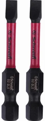 Image de Embouts de vissage à percussion SL5x50, lot de 2. Accessoires professionnels pour visseuses à percussion, compatibles avec les visseuses et perceuses sans fil. Embouts magnétiques, résistants aux chocs. Outil