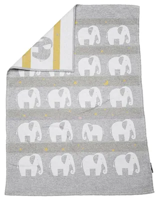 Produktbild von FUSSENEGGER Babydecke Lima Elefant 65x90cm grau