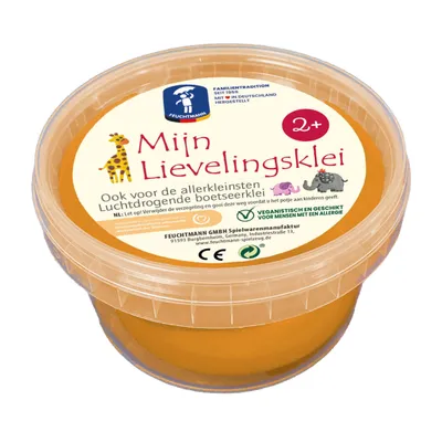 Productafbeelding van Feuchtmann, Mijn favoriete klei, Klei voor kinderen, 2 jaar/jaar, Modelklei, Oranje
