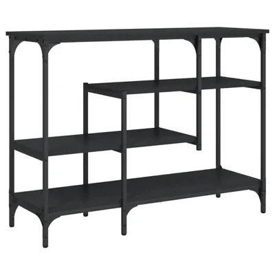 Zdjęcie produktu dla vidaXL Konsola z półkami czarna 100x35x75 cm