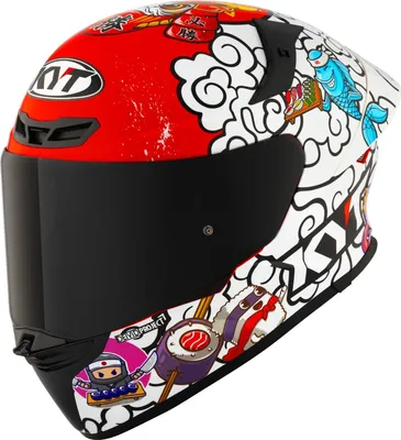 Zdjęcie produktu dla Kyt Tt-revo Sushi Time E06 Kask integralny czerwony, biały L czerwony, biały L