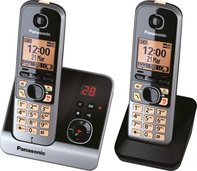 Produktbild von Panasonic Telefon KX-TG6722G, Schnurlos, Farbe: Schwarz
