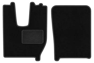 Image de Tapis de sol en moquette pour Iveco S-WAY 2019- (camion) – jeu 4 pièces, noirs, sur mesure – Wielganizator LUX
