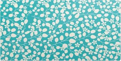 Produktbild von Blumenblattmuster– Schreibtischunterlage – Schreibtisch Tischunterlage – 90x45 cm – Unterlage Groß Schreibtischmatte