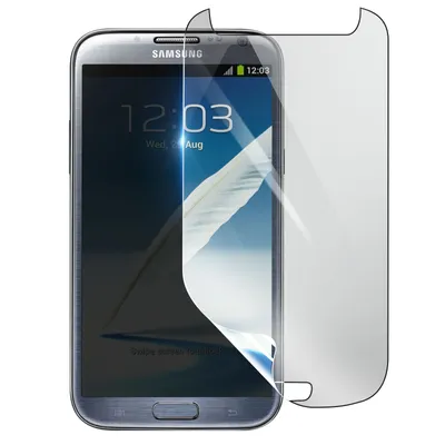 Produktbild von 3mk, Stoß- und kratzfester Hydrogel Bildschirmschutz für Samsung Galaxy Note 2, Transparent