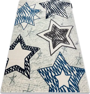 Produktbild von Kinderteppich PETIT STARS Sterne blau Blau 140x190 cm