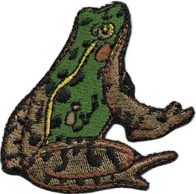 Produktbild von Aufnäher Patches Applikation - Laubfrosch Frosch - 03158 Gr. ca. 5 x 6 cm