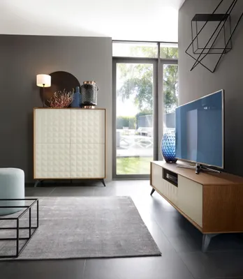 Image de Ensemble Meuble-paroi moderne Commode RTV Style salon Meubles de rangement design