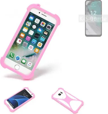 Produktbild von K-S-Trade Handy Hülle kompatibel mit Nokia C32 Schutz Hülle Bumper Silikon Schutz Hülle Cover Case Silikoncase Silikonbumper TPU Softcase