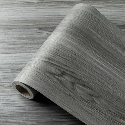 Obrázek produktu pro Samolepicí vinylové podlahy - Voděodolné - PVC - Tmavě šedé dřevo - 30 x 1000 cm (rolka)