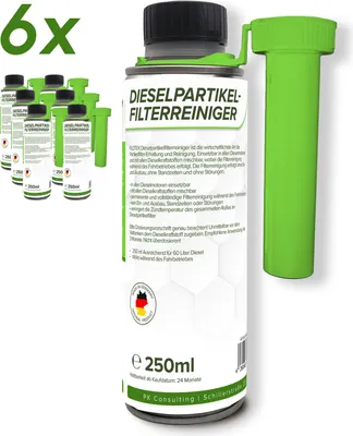 Produktbild von Flotex Dieselpartikelfilter Reiniger, 6 x 250ml Additiv Diesel Partikelfilter
