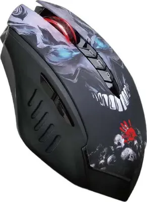 Produktbild von Kabellose Gaming-Maus A4Tech Bloody R80 Plus, optisch, 2,4 GHz, Schwarz