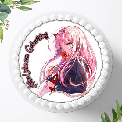 Produktbild von Für die Geburtstags Torte ein Tortenaufleger, Zuckerbild mit dem Motiv: Anime Manga, Essbares Foto für Torten, Fondant, Ø 20cm, 0863w