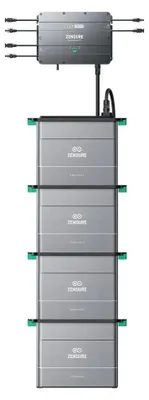 Zdjęcie produktu dla Domowa elektrownia balkonowa z akumulatorami – Hub 2000 + 4×AB2000X – 4×1920 Wh LiFePO4 – łączna pojemność 7680 Wh – wejście solarne 1800 W