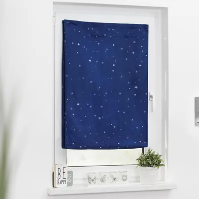 Produktbild von Lichtblick Reiserollo Haftfix ohne Bohren Thermo blau 130x200 cm