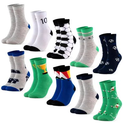 Imagen del producto de Omgoods - Set de 10 pares de calcetines para niños y niñas (modelo: Fantasía)