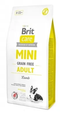 Zdjęcie produktu dla Brit Care Mini Grain Free Adult, Dorosły, Mini (5 - 10 kg), Jagnięcina, 2 kg