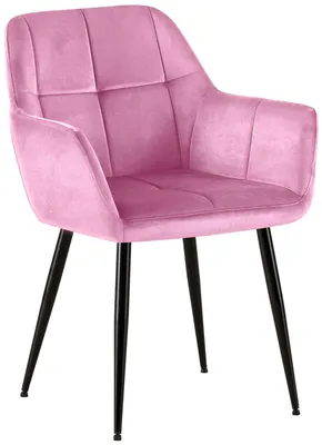 Produktbild von CLP Besucherstuhl Emia mit Ziernähten rosa Material Samt