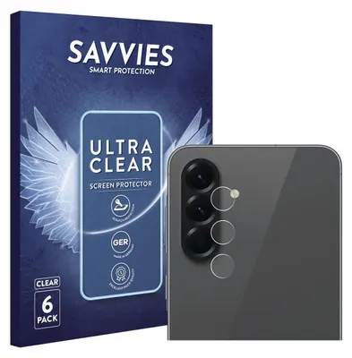 Produktbild von 6x Für Samsung Galaxy A56 5G Enterprise Edition (NUR Kameraschutz) Schutzfolie Savvies Displayschutz Display Schutz Folie Klar Transparent