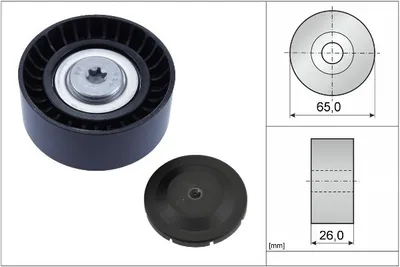 Produktbild von INA 532 0804 10 Umlenkrolle Keilrippenriemen für BMW X1 (F48) 2 Active Tourer (F45) 2 Gran Tourer (F46) für MINI Schrägheck (F56)