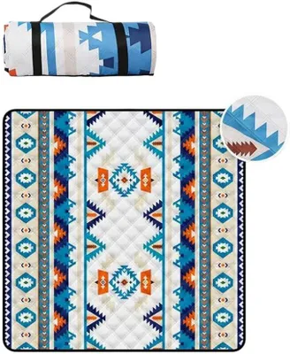 Produktbild von wasserdichte Picknickdecke, extra große Outdoor-Campingmatte, tragbare Faltbare Strandmatte mit Griff für Wandern, Park, Reisen, Camping und Picknicks