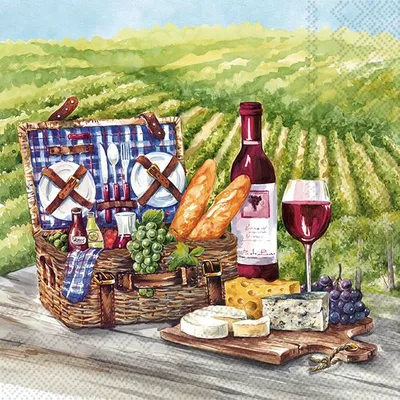 Produktbild von WEINBERG Lunch-Servietten L 958100