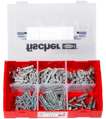 Image de Boîte modulable FIXtainer tous matériaux FISCHER 534092 avec 240 chevilles UX, SX et GK avec vis