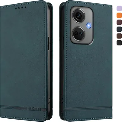 Image de Etui pour OnePlus Nord CE3, étui rétro en cuirPolyuréthaneavec support et fentes pour cartes vertes