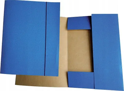 Produktbild von S.WARTA Mappe A4 laminiert blau mit Gummizug