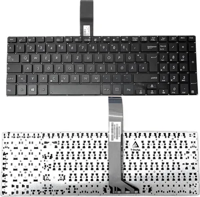 Produktbild von DE - Schwarz Tastatur ohne Rahmen Version1 kompatibel für Asus VivoBook V551LA, V551LB