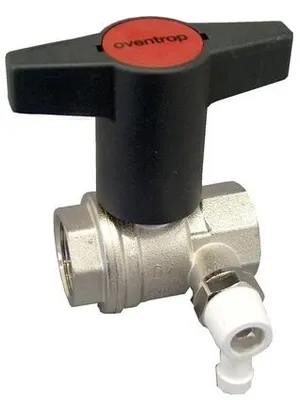 Produktbild von Oventrop Knebelgriff-Kugelhahn Optibal PN 16, Messing, mit Entleerung DN 20, 3/4" IG
