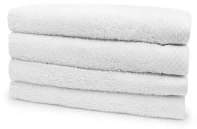Produktbild von Eleganzzz Frottee-Handtuch 50x100cm – Weiß  – 50x100  – 100% Baumwolle – saugstark