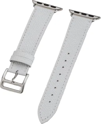Produktbild von PETER JÄCKEL Watch Band für Apple Watch 41/40mm (Series 4-9), 38mm (Series 1-3) Leather White (17264)