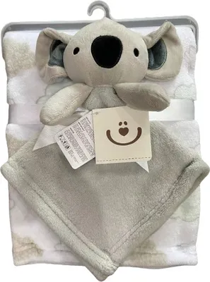 Produktbild von BotoBaby® - Flauschige Decke für Babys + Schmusetuch - Babydecke - 75x100 cm
