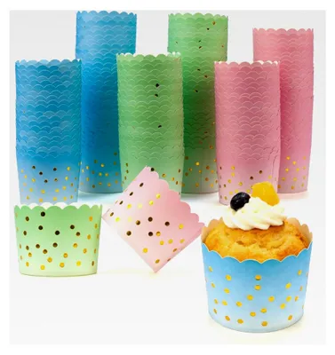 Produktbild von 150 Stück Muffinförmchen aus Papier, Cupcake Förmchen, Mini Muffins Papierförmchen, Pralinenförmchen, Mini Muffin Papierförmchen, Cupcake Formen aus Papier für Hochzeiten, Valentinstag, Geburtstagsfeiern