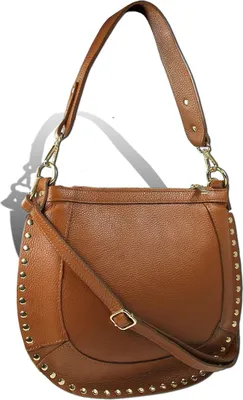 Produktbild von Toscanto Damen Schultertasche Umhängetasche Leder Tasche braun D2OTTM105SN