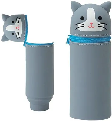 Immagine prodotto di Custodia in silicone 2 in 1, blu, gatto, Kawaii