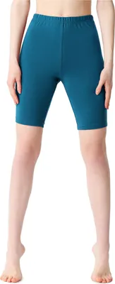 Image de Leggings courts en coton pour femme Bellivalini BLV50-200 (vert émeraude, M)