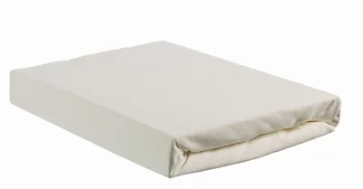 Produktbild von Beddinghouse Jersey Spannbettlaken für Split-Topper bis 10cm Höhe Farbe Gebrochenes Weiss Größe 200x200/220x10cm